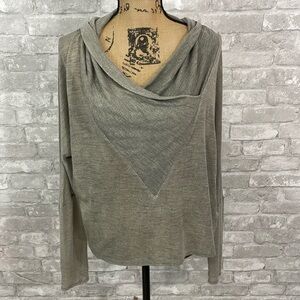 r OGAN Wool Blend Drape Lightweight Sweater